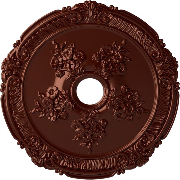 Ekena Millwork Attica with Rose Medallion (Canopies up to 4 1/2"), 26"OD x 3 3/4"ID x 1 1/2"P, Antique Copper CM26ATACS - main